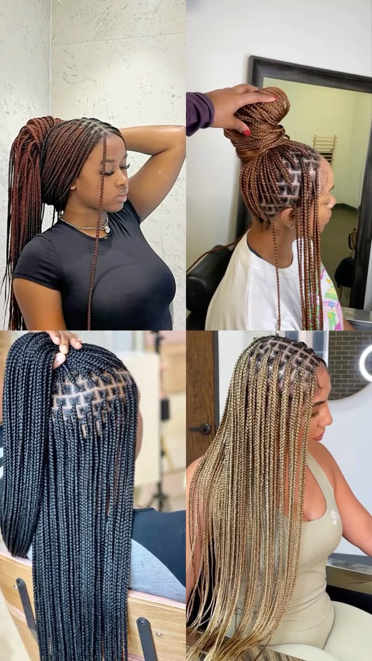 Knotless Braids réalisées par Vivi's Braids